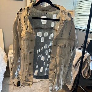 Distressed Jean jacket